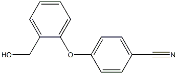 4-[2-(hydroxymethyl)phenoxy]benzonitrile 化学構造式
