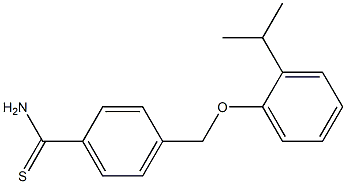 4-[2-(propan-2-yl)phenoxymethyl]benzene-1-carbothioamide Structure