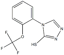 4-[2-(trifluoromethoxy)phenyl]-4H-1,2,4-triazole-3-thiol Struktur