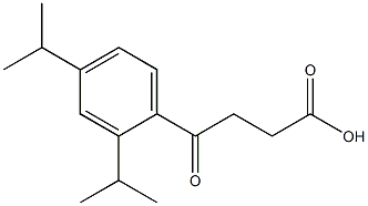 4-[2,4-bis(propan-2-yl)phenyl]-4-oxobutanoic acid,,结构式