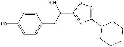 4-[2-amino-2-(3-cyclohexyl-1,2,4-oxadiazol-5-yl)ethyl]phenol|