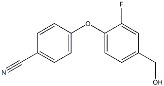 4-[2-fluoro-4-(hydroxymethyl)phenoxy]benzonitrile Structure
