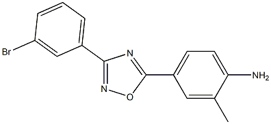 4-[3-(3-bromophenyl)-1,2,4-oxadiazol-5-yl]-2-methylaniline Structure