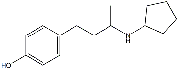 4-[3-(cyclopentylamino)butyl]phenol Structure