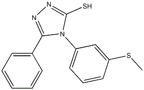 4-[3-(methylsulfanyl)phenyl]-5-phenyl-4H-1,2,4-triazole-3-thiol|