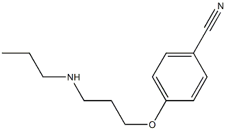 4-[3-(propylamino)propoxy]benzonitrile 结构式