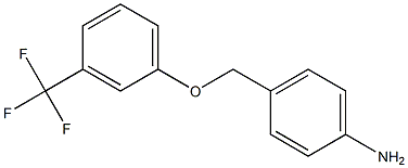 4-[3-(trifluoromethyl)phenoxymethyl]aniline,,结构式