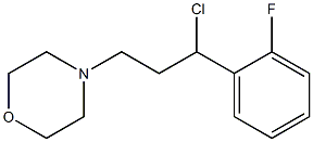 4-[3-chloro-3-(2-fluorophenyl)propyl]morpholine 化学構造式