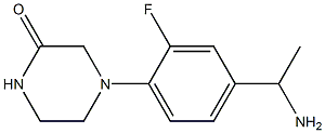 4-[4-(1-aminoethyl)-2-fluorophenyl]piperazin-2-one,,结构式