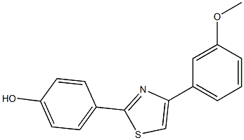 4-[4-(3-methoxyphenyl)-1,3-thiazol-2-yl]phenol Structure