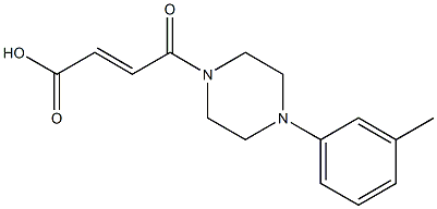 4-[4-(3-methylphenyl)piperazin-1-yl]-4-oxobut-2-enoic acid