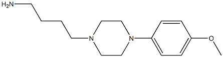 4-[4-(4-methoxyphenyl)piperazin-1-yl]butan-1-amine 结构式