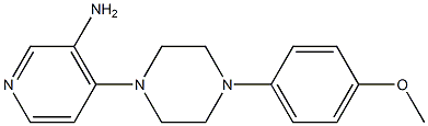 4-[4-(4-methoxyphenyl)piperazin-1-yl]pyridin-3-amine 结构式