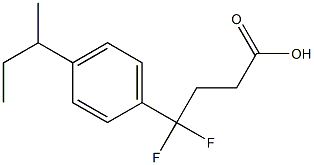 4-[4-(butan-2-yl)phenyl]-4,4-difluorobutanoic acid Structure