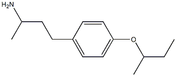 4-[4-(butan-2-yloxy)phenyl]butan-2-amine,,结构式