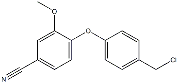 4-[4-(chloromethyl)phenoxy]-3-methoxybenzonitrile