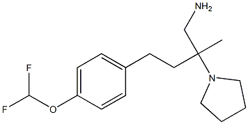 4-[4-(difluoromethoxy)phenyl]-2-methyl-2-pyrrolidin-1-ylbutan-1-amine