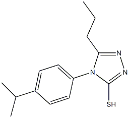 4-[4-(propan-2-yl)phenyl]-5-propyl-4H-1,2,4-triazole-3-thiol 化学構造式