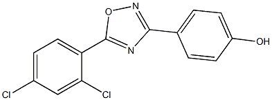 4-[5-(2,4-dichlorophenyl)-1,2,4-oxadiazol-3-yl]phenol Structure