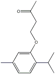 4-[5-methyl-2-(propan-2-yl)phenoxy]butan-2-one,,结构式