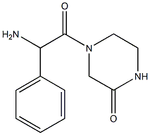 4-[amino(phenyl)acetyl]piperazin-2-one Structure