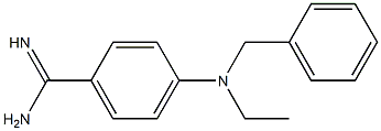 4-[benzyl(ethyl)amino]benzene-1-carboximidamide,,结构式