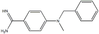 4-[benzyl(methyl)amino]benzene-1-carboximidamide,,结构式