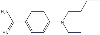 4-[butyl(ethyl)amino]benzene-1-carboximidamide,,结构式