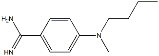 4-[butyl(methyl)amino]benzene-1-carboximidamide 化学構造式