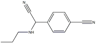 4-[cyano(propylamino)methyl]benzonitrile Structure