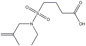 4-[ethyl(2-methylprop-2-en-1-yl)sulfamoyl]butanoic acid Structure