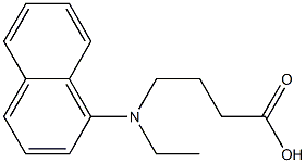 4-[ethyl(naphthalen-1-yl)amino]butanoic acid Struktur