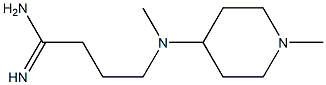 4-[methyl(1-methylpiperidin-4-yl)amino]butanimidamide Structure