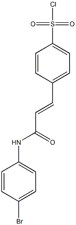 4-{(1E)-3-[(4-bromophenyl)amino]-3-oxoprop-1-enyl}benzenesulfonyl chloride