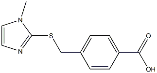 4-{[(1-methyl-1H-imidazol-2-yl)thio]methyl}benzoic acid|