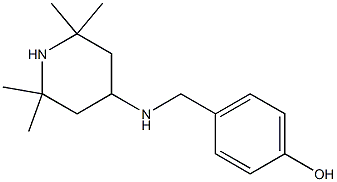4-{[(2,2,6,6-tetramethylpiperidin-4-yl)amino]methyl}phenol Struktur