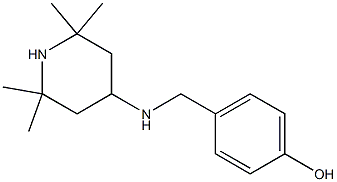 4-{[(2,2,6,6-tetramethylpiperidin-4-yl)amino]methyl}phenol 结构式