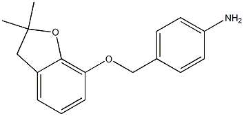 4-{[(2,2-dimethyl-2,3-dihydro-1-benzofuran-7-yl)oxy]methyl}aniline