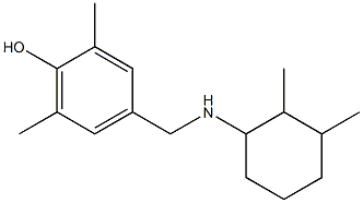 4-{[(2,3-dimethylcyclohexyl)amino]methyl}-2,6-dimethylphenol Structure