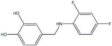 4-{[(2,4-difluorophenyl)amino]methyl}benzene-1,2-diol|