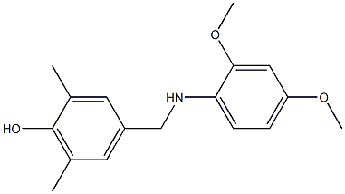 4-{[(2,4-dimethoxyphenyl)amino]methyl}-2,6-dimethylphenol 结构式