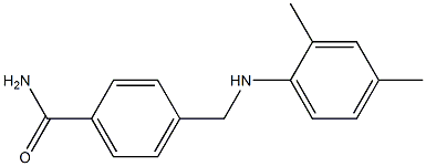 4-{[(2,4-dimethylphenyl)amino]methyl}benzamide 结构式