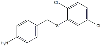 4-{[(2,5-dichlorophenyl)sulfanyl]methyl}aniline,,结构式