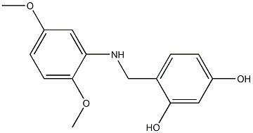 4-{[(2,5-dimethoxyphenyl)amino]methyl}benzene-1,3-diol Structure