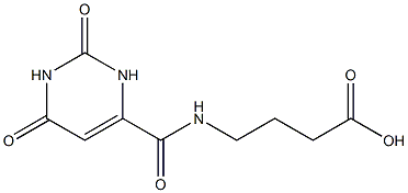 4-{[(2,6-dioxo-1,2,3,6-tetrahydropyrimidin-4-yl)carbonyl]amino}butanoic acid Structure