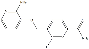 4-{[(2-aminopyridin-3-yl)oxy]methyl}-3-fluorobenzamide Structure