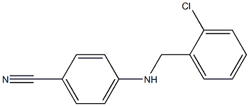 4-{[(2-chlorophenyl)methyl]amino}benzonitrile Struktur