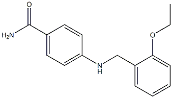 4-{[(2-ethoxyphenyl)methyl]amino}benzamide Struktur