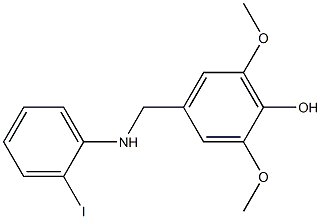 4-{[(2-iodophenyl)amino]methyl}-2,6-dimethoxyphenol,,结构式