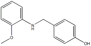 4-{[(2-methoxyphenyl)amino]methyl}phenol,,结构式